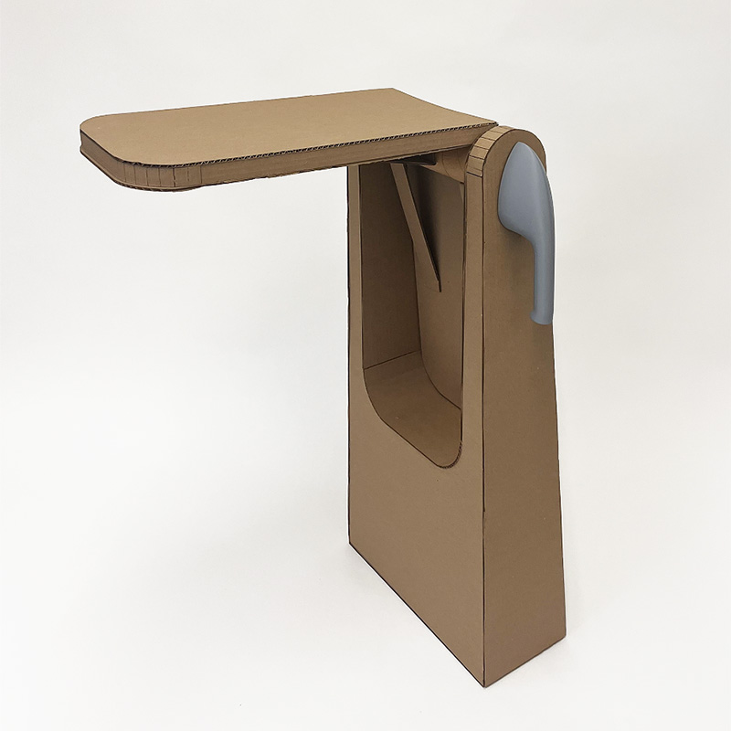 Cardboard prototype — full assembly