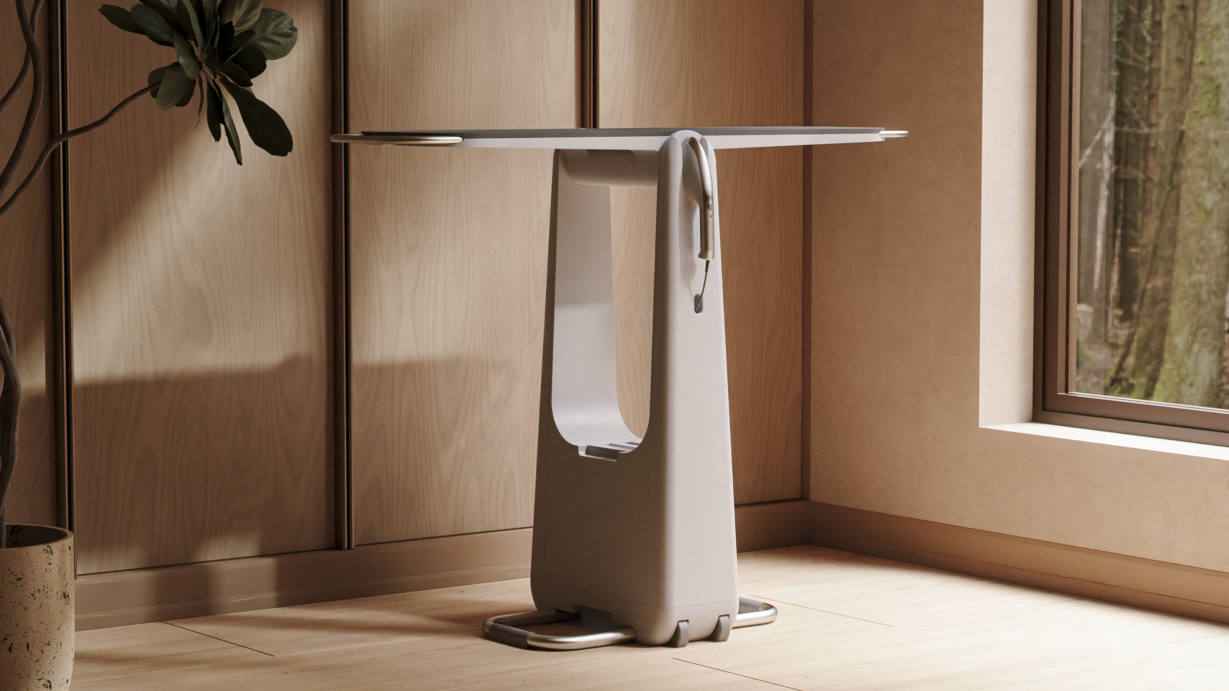 Steamline ironing configuration detail